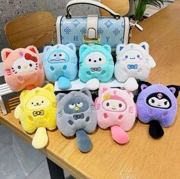 Mignon kuromi pendant peluche jouet clown poisson poupée jade gui chien poupée poupée sac à école pendentielle