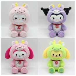 Lindo Kuromi Plush Toy Dragon Cat Doll Algody Dolls 8 pulgadas al por mayor