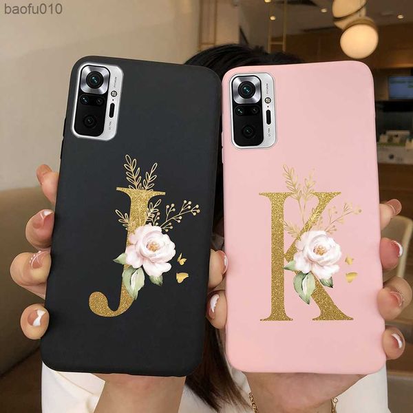 Mignon Lettres Cas Pour Xiaomi Redmi Note 10 Pro Max 10S 10 S Doux Silicone Retour Housse De Protection Ultra Mince Mince Téléphone Cas Funda L230619