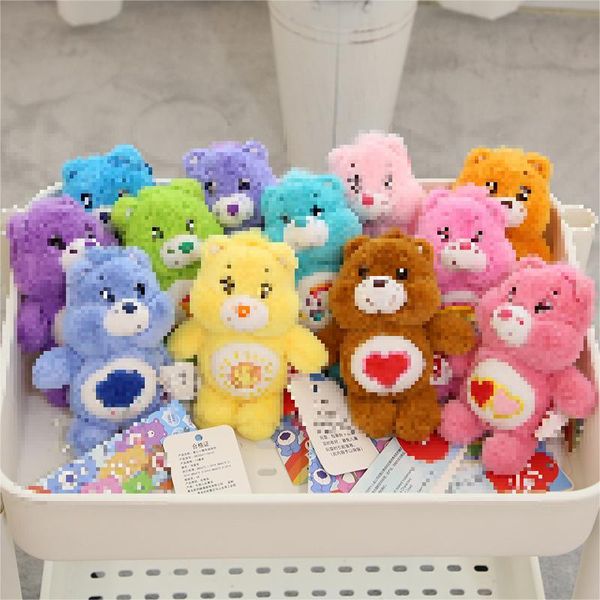 Porte-clés en peluche petit ours mignon, jouet, vente en gros, cadeau de saint-valentin pour fille, pendentif de sac à dos d'amour petit ours