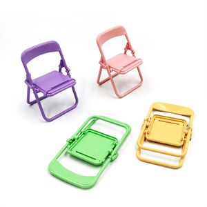 Mignon petite chaise top topphone de téléphone mobile stand créatif accessoires de jeu de tabouret paresseux pliant