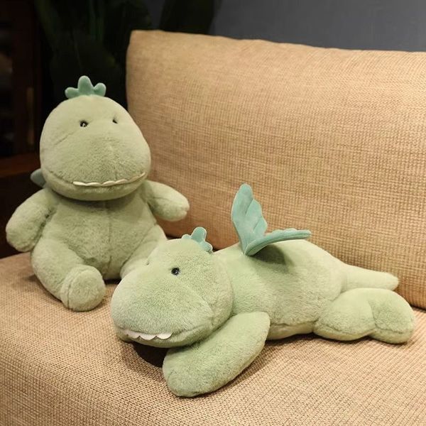 Mignon petit dragon dragon dinosaur nouveaux jouets en peluche pour le mariage jetant des poupées pour les enfants pour dormir, un oreiller stupide et mignon