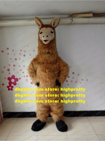 Mignon lama alpaga alpacos Yamma Lama mascotte Costume adulte personnage de dessin animé tenue Club activités Grand Bodog Casino zz7761