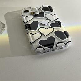 Étui de téléphone transparent coeur mignon pour le royaume 8 Pro 9 9i 10 Pro plus 8i 7i 7 6 6i C11 C21Y C30 C31 C33 C35 C55 C21