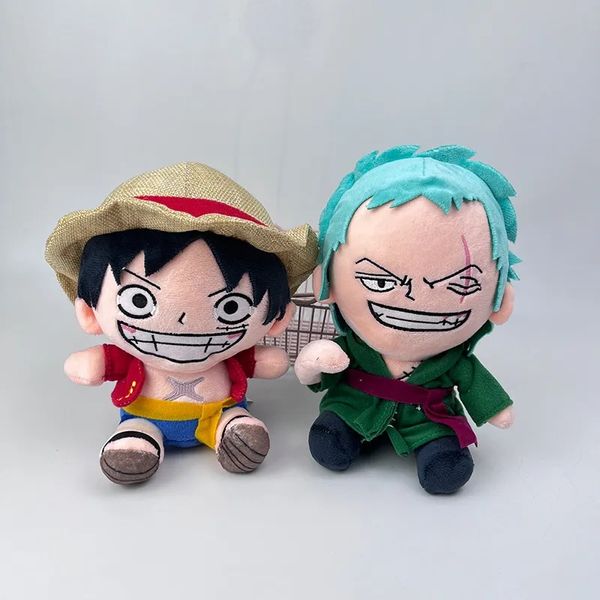 Lindo Luffy juguetes de peluche muñecas de peluche Anime regalos de cumpleaños decoración del dormitorio del hogar