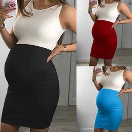 Leuke zwangerschapsjurk losse casual dres kleding plus size zwangere vrouw 240321