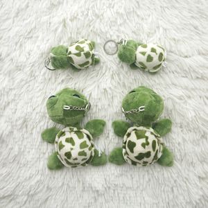 Schattige mini -cartoon kleine schildpad sleutelhangers, pluche speelgoed kleine hangdeuze schildpad sleutelhanger tas sieraden boekzak hanger