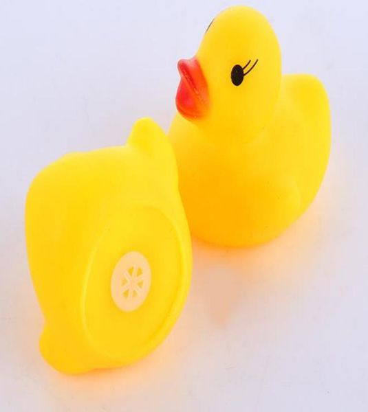 Lindo mini pato amarillo suave goma flotante sonido bibi bibi juguetes tontos bañera de lavado de bebé juguetes juguetes para baño 7418084