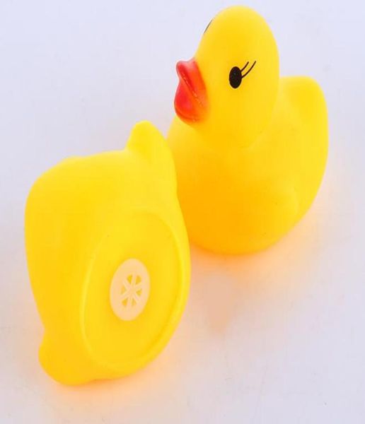 Lindo mini pato amarillo suave goma flotante sonido bibi bibi juguetes tontos juguetes de baño de bebé juguetes juguetes para baño 3812351