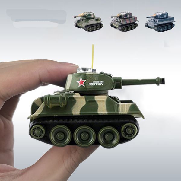 Lindo Mini Tiger RC modelo de tanque imitar escala remota Control de Radio tanque controlado por Radio juguetes electrónicos tanque para niños