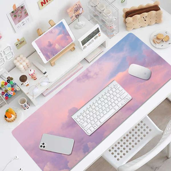 Mignon tapis de souris Super créatif INS marée grand jeu ordinateur clavier bureau longue Table tapis Kawaii bureau pour adolescentes chambre