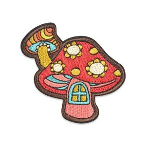 Patches de broderie de champignons mignons Notions de couture pour vêtements veste chemises pour enfants fer sur patchs badges de vêtements