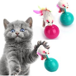 Leuke Nieuwe Collectie Duurzaam Huisdier Kat Speelgoed Mimi Favoriete Bont Muis Tumbler Kitten Kat Speelgoed Plastic Ballen Spelen voor vangen Katten Levert