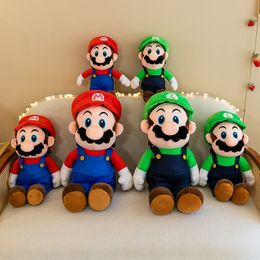 Leuke nieuwe super paddenstoel pluche speelgoed Plumber Doll Doll Children's Doek Doll-geschenk grensoverschrijdende groothandel