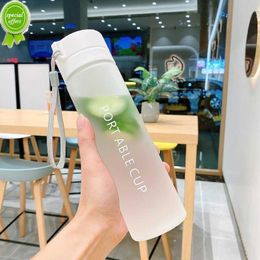 Leuke nieuwe theemelk fruitwater beker 800 ml voor waterflessen drinken met touw transparante sport Koreaanse stijl hittebestendig