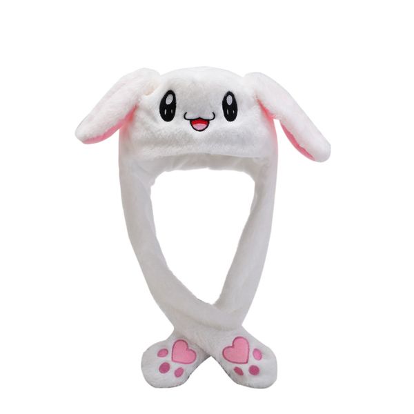 Mignon nouveau chapeau d'oreille de lapin Tiktok mignon femme parent-enfant chapeau de dessin animé le chapeau qui peut bouger lorsque l'airbag pince l'oreille