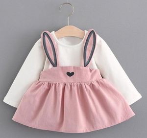 Leuke pasgeboren babymeisje Designer Trendy baby Babykleding Peuter Girl -jurken 324 maanden en goedkoop2442983