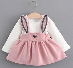 Leuke pasgeboren babymeisje Designer Trendy baby Babykleding Peuter Girl -jurken 324 maanden en goedkoop6632739