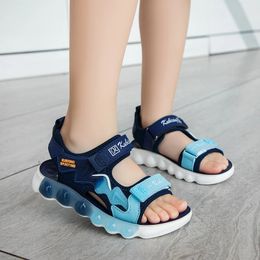 Mignon sandales bébé non glissantes pour les enfants mode enfants polyvalent opentoe enfants couleur assorties chaussures de sport garçons 240506