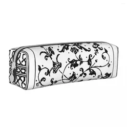 Leuke oosterse tapijt vintage bloemen Perzische potloodkasten doos Pen grote opbergtas School Serden Zipper -accessoires