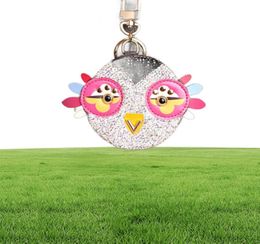 Mignon hibou poulet cristal dessin animé Anime porte-monnaie porte-clés pendentif portefeuille en cuir synthétique polyuréthane porte-clés pour femmes sac Charm4671646