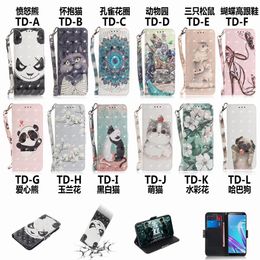 Schattige geschilderde telefoontassen behuizing voor doos Xiaomi Redmi Note 11s 11e Mi 11 Lite 12 Pro 12x man Lady Case Cat Flower Book Cover D26G