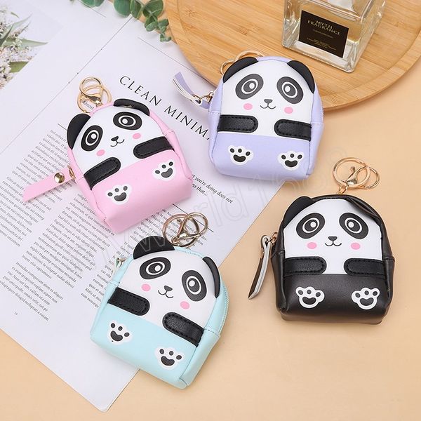 Mignon Panda porte-monnaie portefeuille porte-clés argent écouteur sac porte-carte étudiant filles cadeau