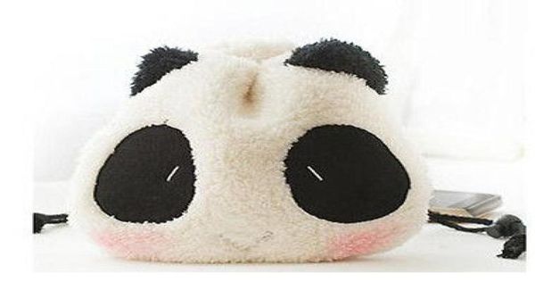 Étui pour appareil photo en tissu doux en forme de Panda mignon, sac pour Fujifilm Polaroid Instax Mini8 90 50 7S 25s, dessin animé White6143817