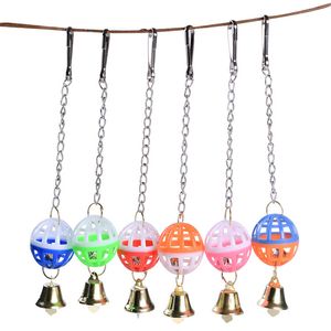 Mignon perroquet jouets animal de compagnie oiseau perruche escalade morsure à mâcher avec balançoire suspendue cloche balle oiseau jouet fournitures pour animaux de compagnie yq01056