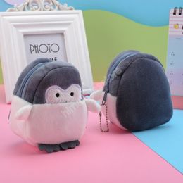 Leuke Penguin Pluche Mini Portemonnee Zachte Positieve Pluche Munt Portemonnee Meisjes Liefhebbers Valentijnsdag Geschenken Kawaii Data Line Bag