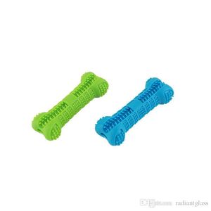 Brosse à dents en Silicone pour animaux de compagnie, jouets mignons pour chiens, conception d'os, bâton de brossage pour chiot, accessoires à mâcher sûrs