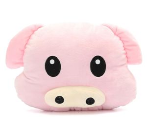 Piggy cochon mignon oreiller doux émoticône coussin peluche jouet en peluche en peluche de poupée