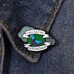 Badge en métal à épingle en émail émaillé mignon pignon