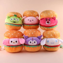 Lindo Piglet hamburguesa juguetes de peluche muñecas de peluche Anime regalos de cumpleaños decoración del dormitorio del hogar