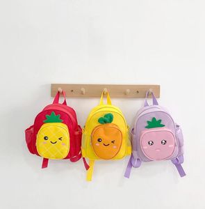 Schattige ananas rugzak cartoon fruit kleuterschool backpack mini schooltas voor kinderen baby meisje boy rusksack