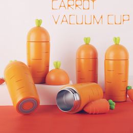 Leuke Ananas Wortel Thermische Fles Koffiemok Thermo Cup Thermos Flask Vacuümbeker Reizen Draagbare Roestvrij staal Waterfles