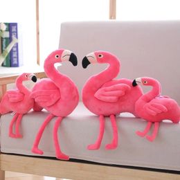 Schattige roze flamingo pop pluche kussen pop speelgoed met slapende PillowDoll meisje cadeau Gratis UPS Factory groothandel
