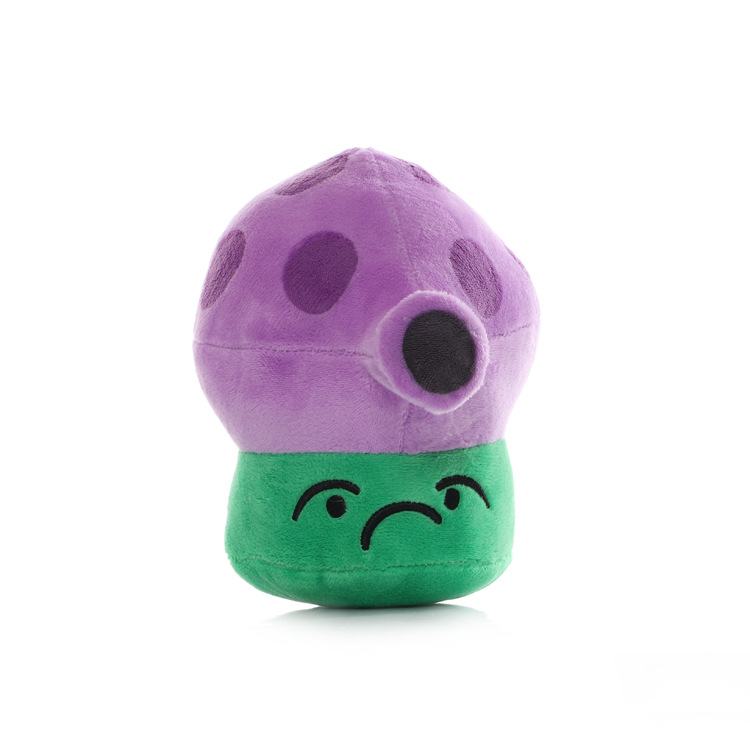 Plants VS Zombies Plush Toy Stuffed Animal - Purple Fume-Shroom 17CM/6.7Inch Tall