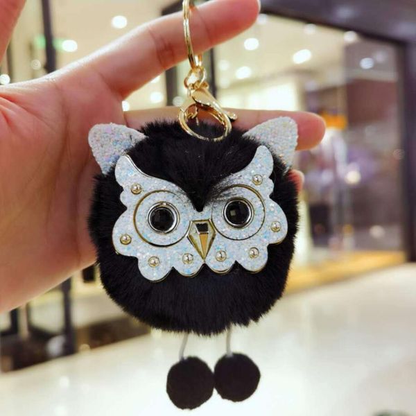 Mignon en peluche hibou porte-clés sacs décor pendentif pour garçon filles mode clés innovantes organisateur chaîne femmes sac ornement