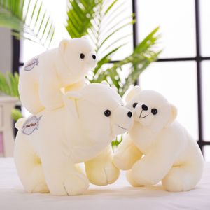 Schattige pluche speelgoed ijsbeer pop geeft schattig meisje creatief cadeau kleine witte beer kinderspeelgoed