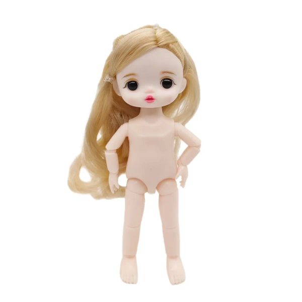 Lindo puchero 1/12 Smile Bjd Doll 13 muebles de 16 cm Boy Dolls Juguetes Baby Baby Naked Nude Nude Body Molls For Girls Gift Toy