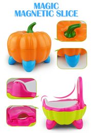 Leuke pompoenstijl designer toiletbril voor kinderen met hoogwaardige kinderen training apparaat 3 kleuren door DHL