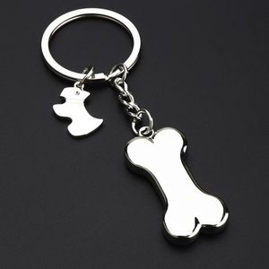 Porte-clés en os de chiot mignon, les magasins d'animaux de compagnie favorisent les pendentifs cadeaux, porte-clés en os, suspensions de sac