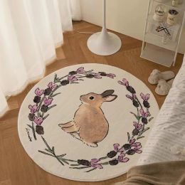 Schattige konijnen tapijt zachte slaapkamer tapijten rond het nachtkastje kleed baby playmats vloermat kinderkamer zachte vloermat voor slaapkamer schat