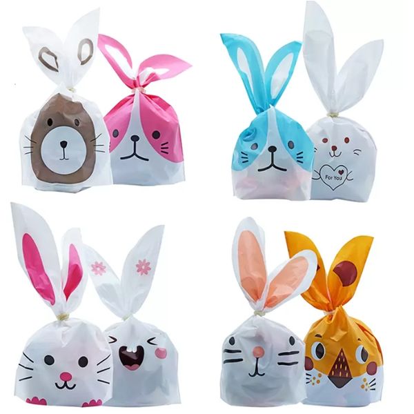 Mignon lapin oreille lune gâteau sac collation alimentaire emballage sacs pain biscuit cuisson sac LK001184