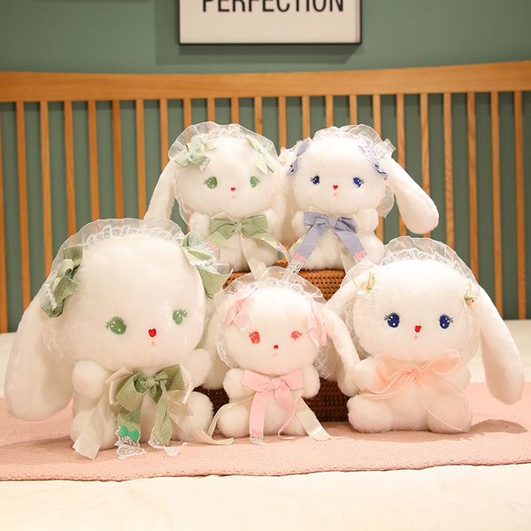 Jouets en peluche mignon lapin lolita lapin en peluche animal bébé toys poupée bébé accompagne toit de sommeil pour les cadeaux d'enfants 25 cm e22