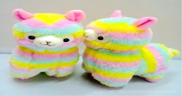 Mignon arc-en-ciel alpacasso kawaii alpaca lama arpakasso soft peluche jouet poupée 8780244