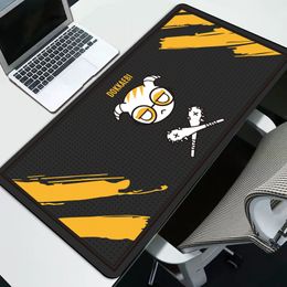 Leuke Regenboog Zes Siege 80x30 cm Rubber Super Grote PC Mousepad Gamer Gaming Muis Pads XL Bureau toetsenbord Mat Computer Laptop