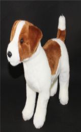 mignon réaliste beagle en peluche simulation de jouet beagle dog poupées chiens de chien pup animaux animaux pour enfants cadeau 31x24cm dy503786038224