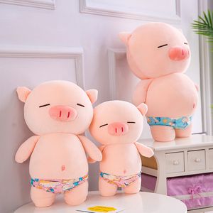 Mignon cochon voyou poupée peluche poupée maillot de bain plage poupée cochon présente des jouets pour enfants